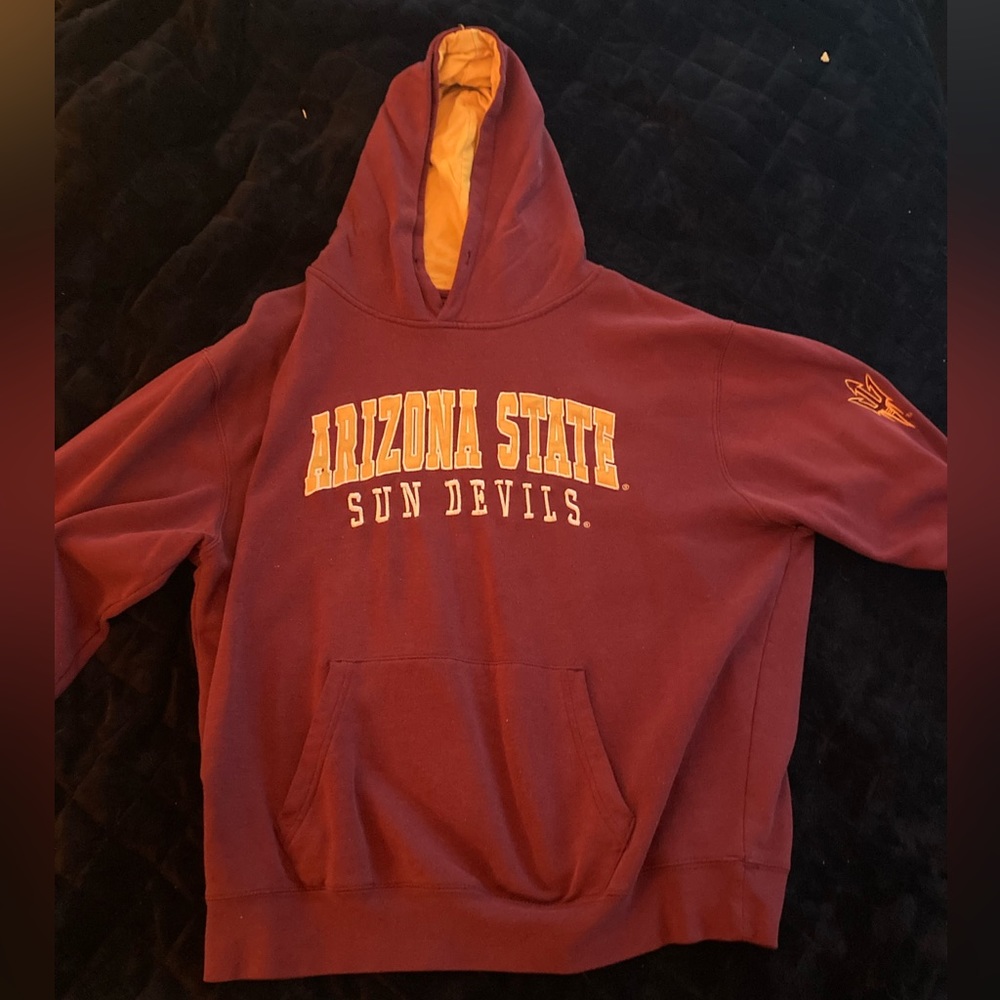 ASU hoodie with shoulder patch XL